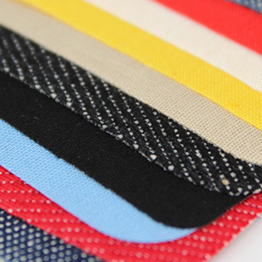 

18pcs Denim Patch DIY Elbow Patches Washable Fashion Sewing Fabric DIY Stripes Jeans Patch Decorationfor Repair Pants
