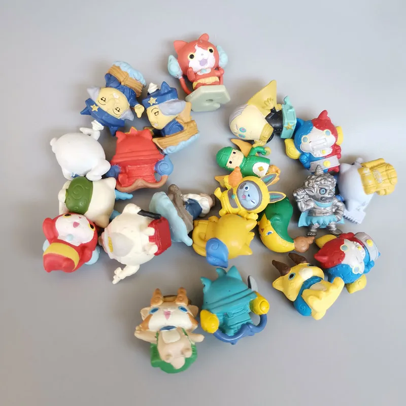 50 шт./лот аниме уровень мультфильм Милая ПВХ фигурка 5 Монстр Игра level5 Jibanyan Whisper