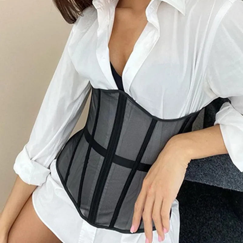 

Spring Crop Top 2021 Women Sexy Summer Bandage Club Short Wrap Lace Up Breasted Corset Ladies White Tank Tops Party