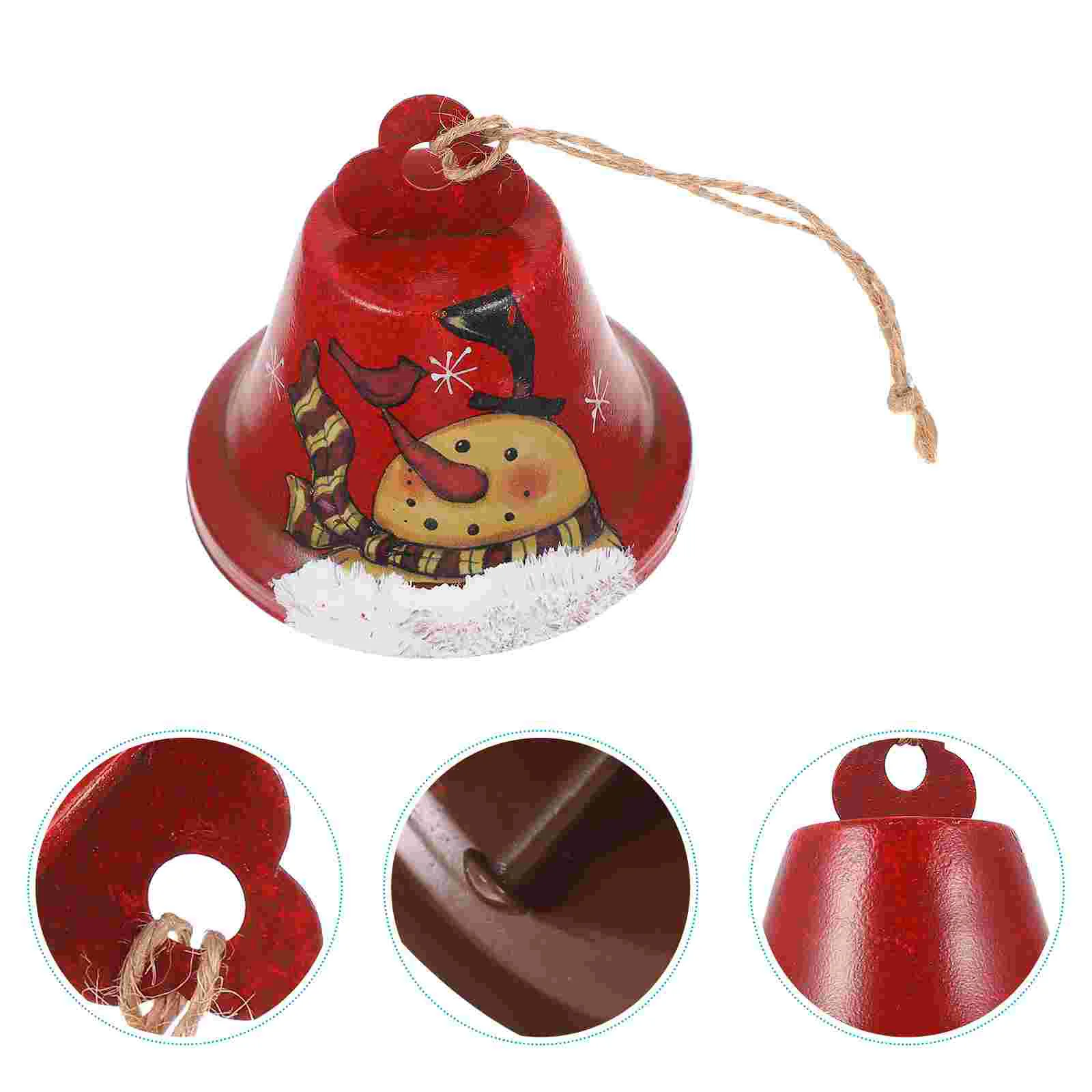 

1pc Xmas Iron Art Bell Pendant Home Wall Hanging Decor Xmas Bell Pendant