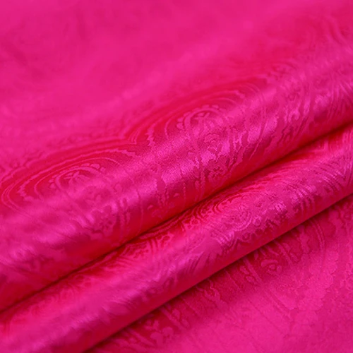 Красное сердечко жаккардовая ткань из чистого шелка подходит для китайской