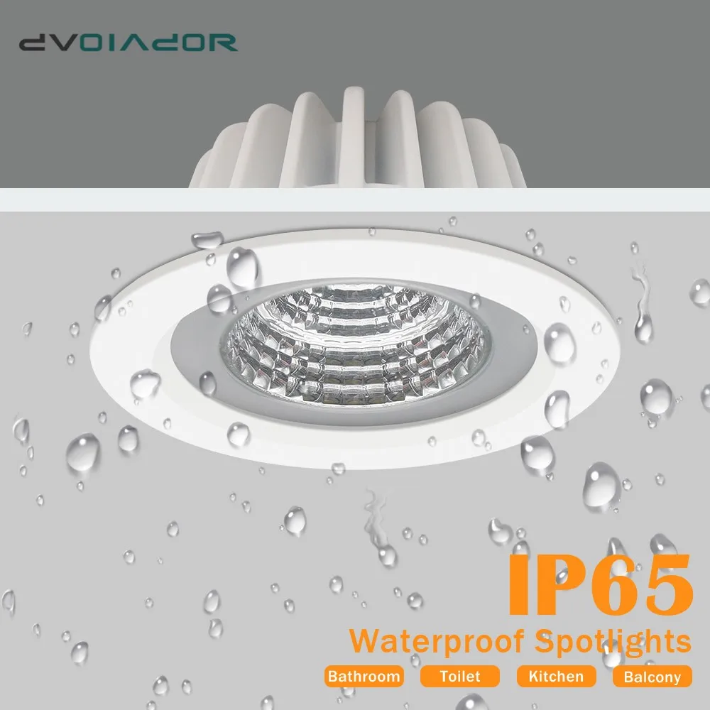 Водонепроницаемый светодиодный потолочный светильник точечный круглый