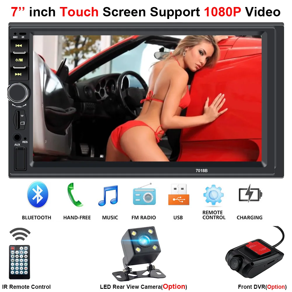 Мультимедийная Автомобильная Радио 2 Din Центральная мультиmidia камера заднего