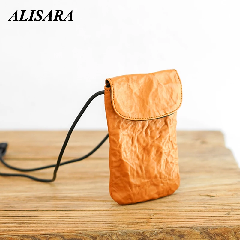 

Женская сумка из натуральной кожи, сумка-мессенджер ручной работы в японском ретро стиле, маленькая квадратная сумка, очень тонкая губная п...