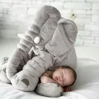 Милая плюшевая игрушка-слон для младенцев, мягкая Успокаивающая кукла-Слон Playmate, спокойная детская игрушка, Подушка-Слон, плюшевая игрушка, набивная кукла, 40 см60 см