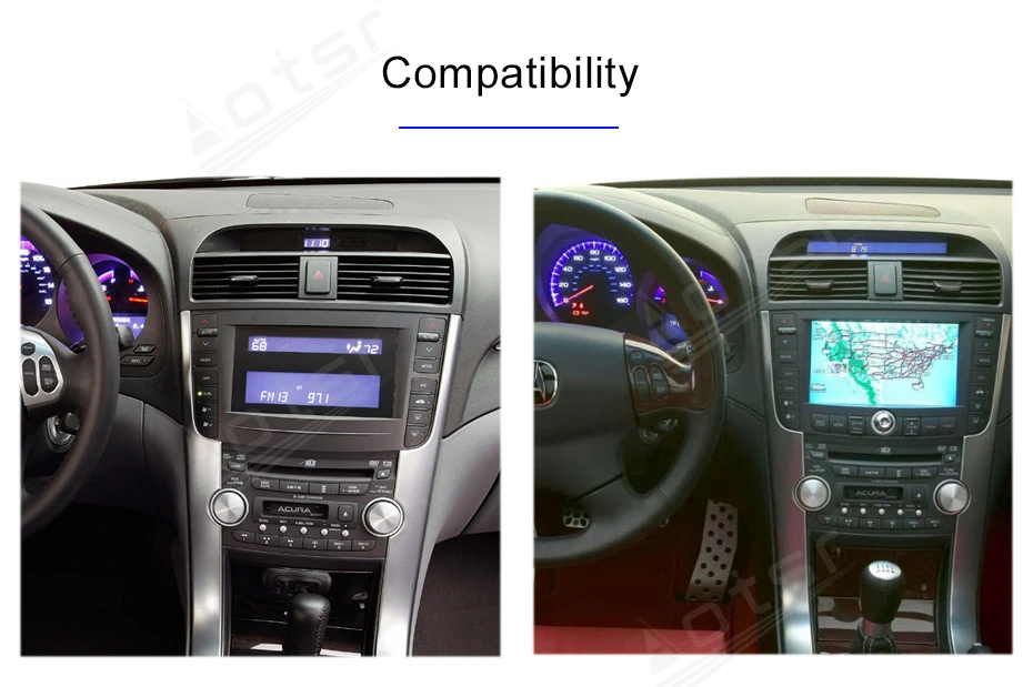 구매 6 + 128GB 혼다 Accura TL 2006 + 안드로이드 10 테슬라 자동차 라디오 한 딘 무선 Carplay GPS 네비게이션 DSP 자동차 멀티미디어 플레이어