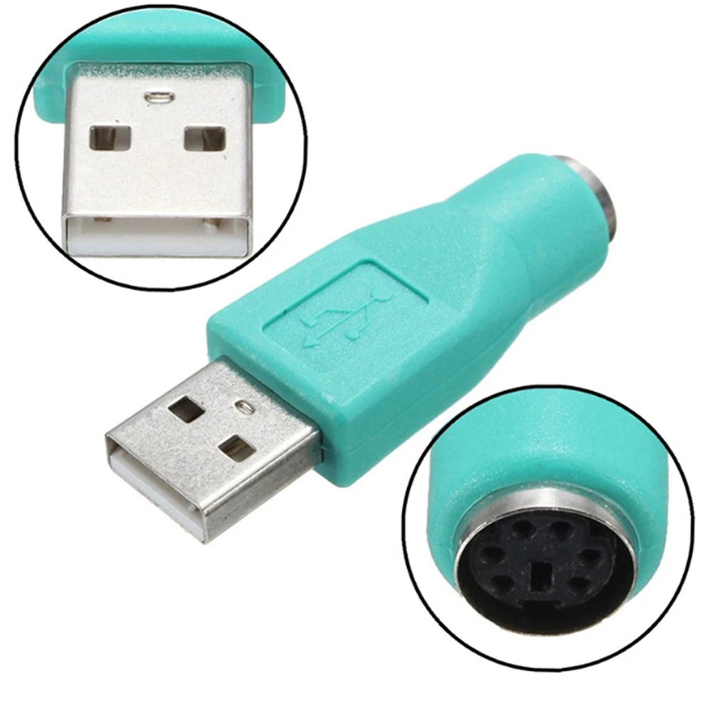 Адаптер Playstation USB штекер для PS2 Женский адаптер конвертер для компьютера ПК клавиатура мышь аксессуары