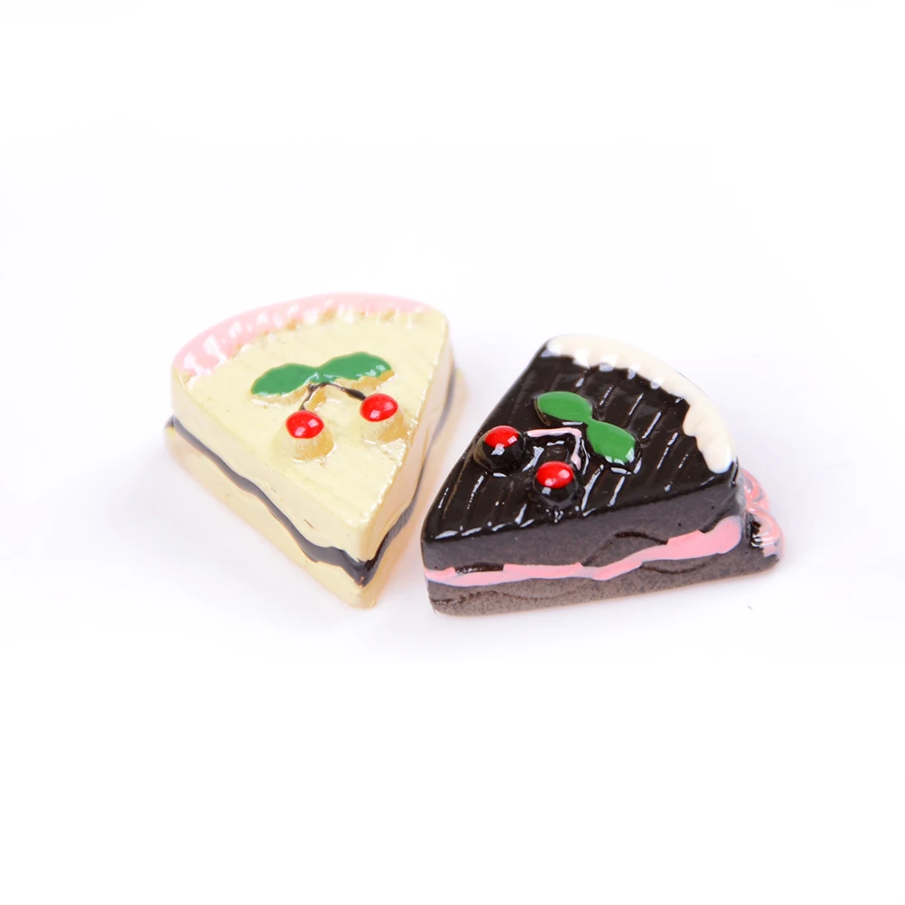 8Pcs/set Mini Cute DIY Miniature Artificial Fake Food Cake Resin Decorative Craft Play Doll House Toy Children Girls Gift | Игрушки и