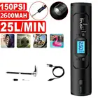 Беспроводной компрессор для шин, перезаряжаемый аккумулятор 7800 мАч, 25 лмин, внешний аккумулятор с цифровым ЖК-дисплеем светильник катором, 150psi