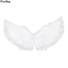 Модные белые перья Крылья ангела для танвечерние, косплей-костюм для сцены, маскарада, карнавала, праздника, Рождества, маскарадное платье