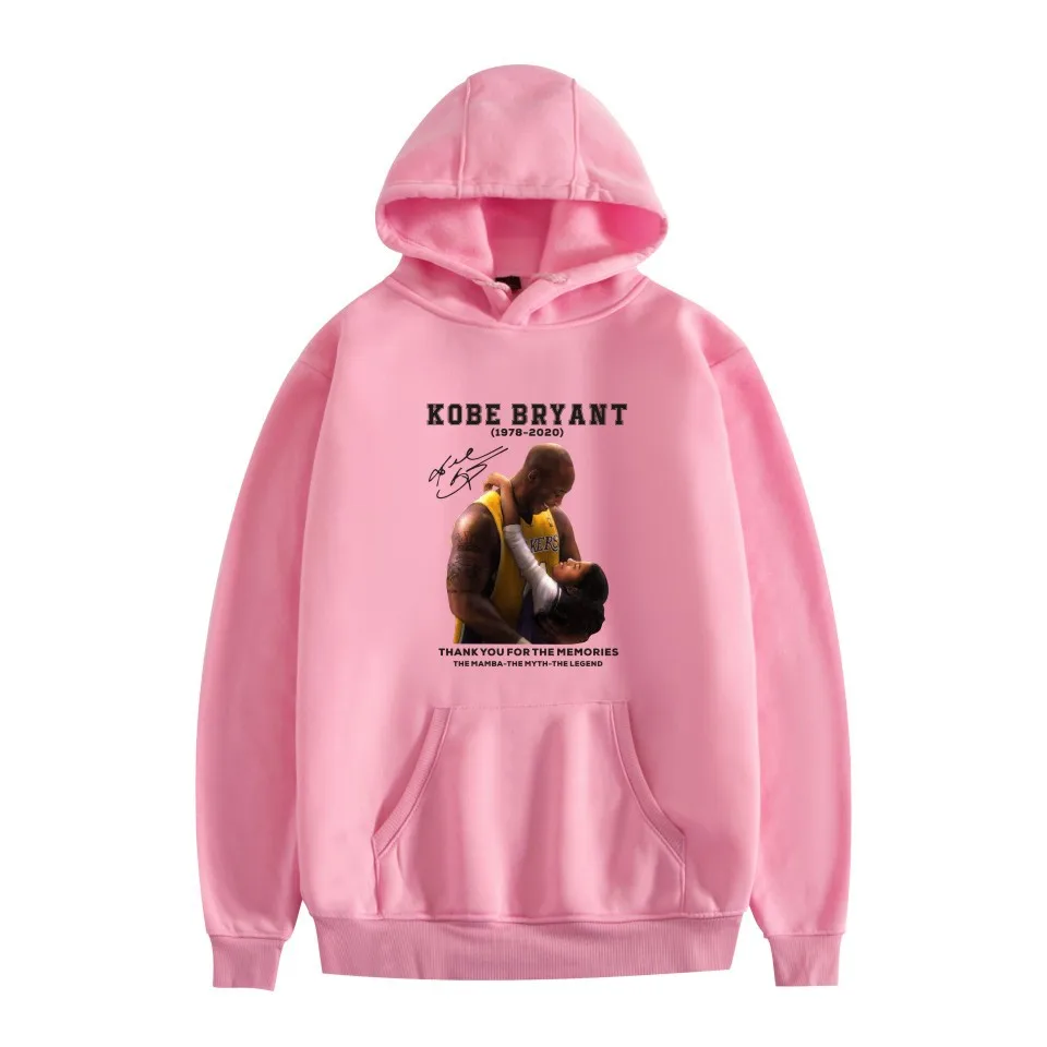 Толстовка Брайант Кобе баскетбольная памятная с длинным рукавом Мужская Черная