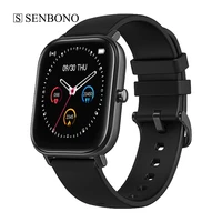 senbono dropshipping p8 smart watch men women sport clock heart rate fitness tracker sleep monitor smartwatch for ios android