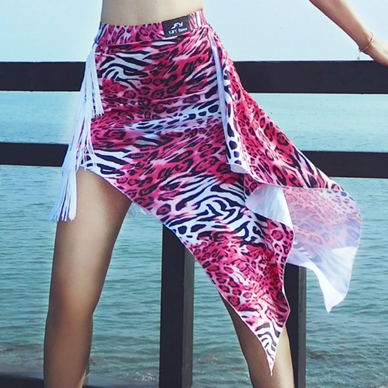 

Latin Dance Clothes Women Latin Dance Skirt New Fringe Skirt Latin Practice Clothes Beach Casual Skirt
