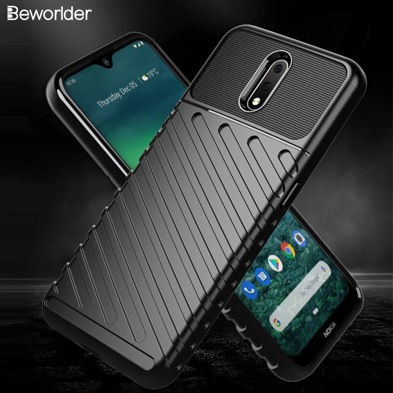 TPU чехол для Nokia 2.3 s военная защита прочная Мягкая силиконовая резина задняя