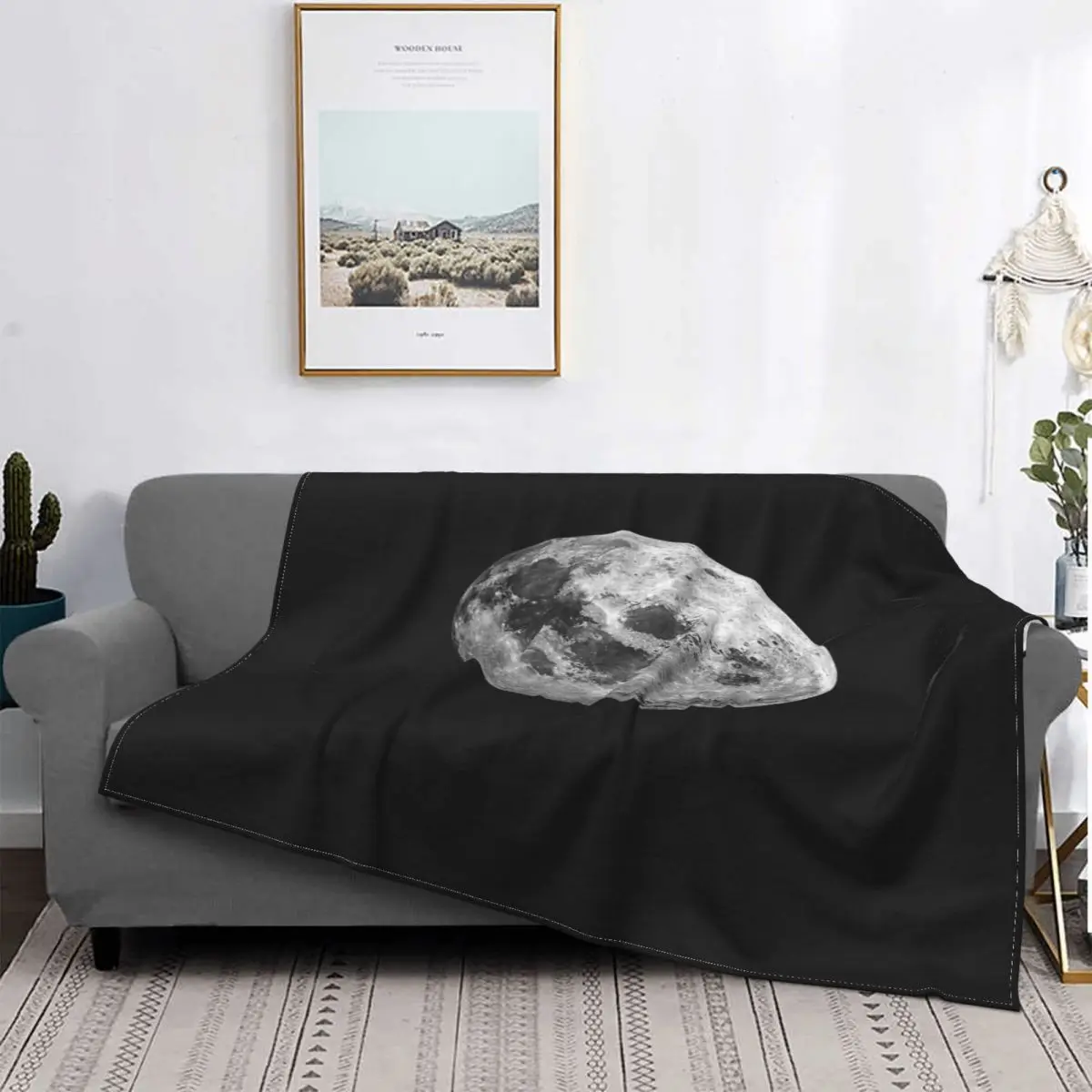 

Manta fresca de luna llena de ciencia spaceial, a cuadcolcha para cama, sofa, manta con capu, toalla de playa de lujo