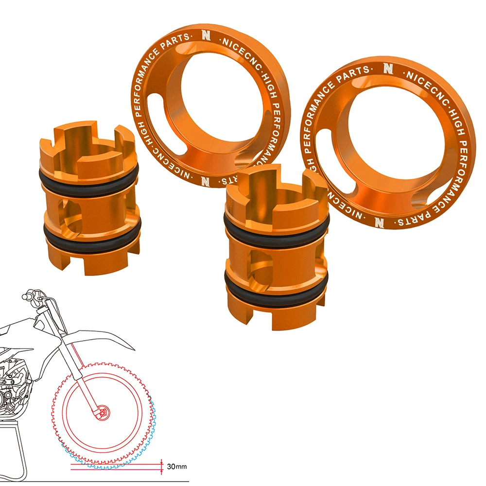 Комплект для понижения вилки NICECNC нижний 30 мм KTM 125 150 200 250 300 350 400 450 XCW EXC EXCF TPI 6 дней
