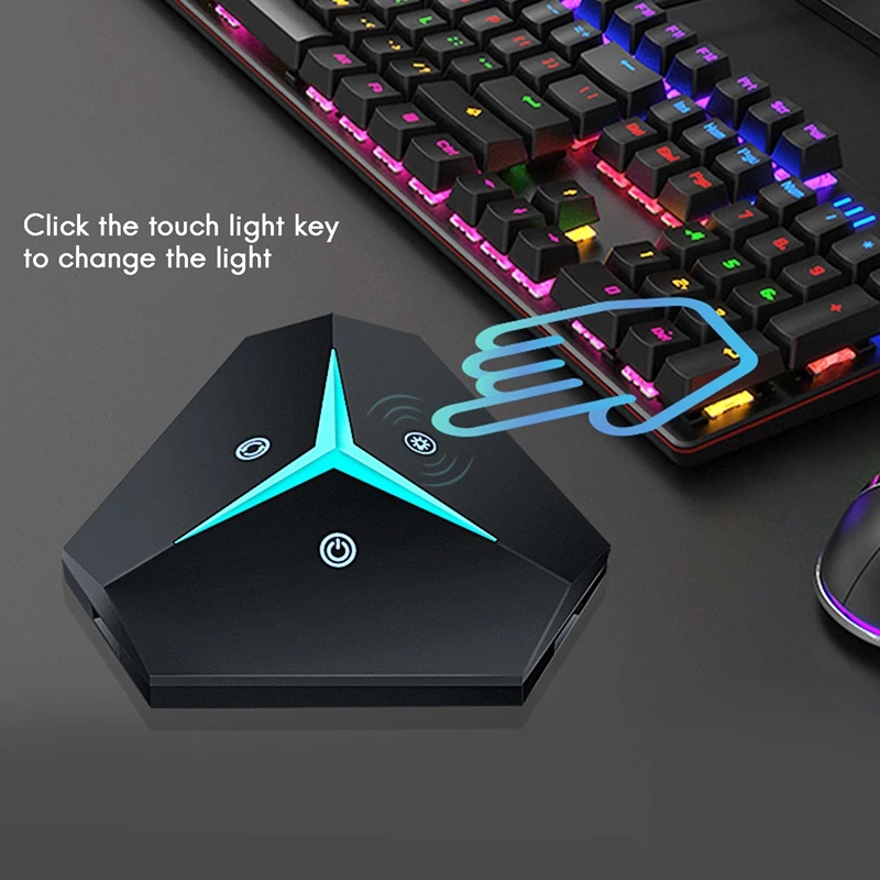 Переключатель для компьютера кнопка питания RGB + перезапуска с подсветкой