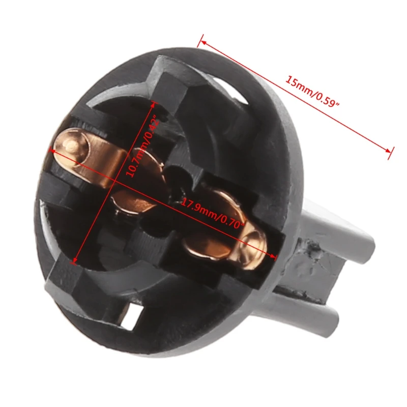 

10Pcs T10 Car Light Socket Twist Lock Wedge Instrument Panel Light Bulb Base