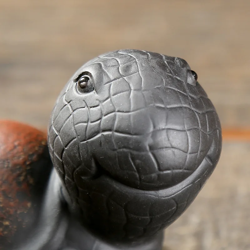 Новый год фиолетовая глина талисман чай аксессуары для домашних животных ручная