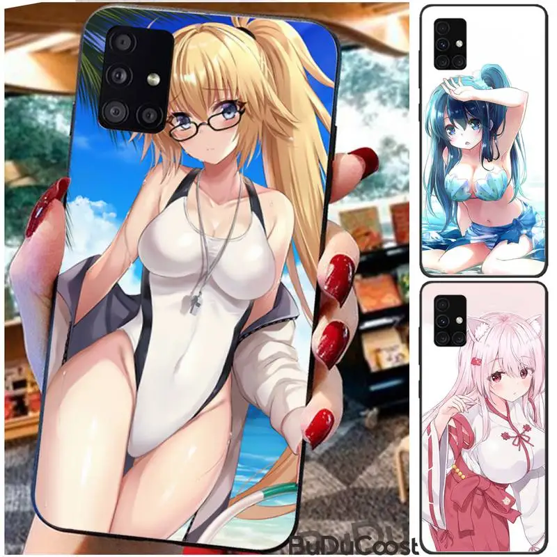 

Reall Cartoon beauty girl Phone Case For For Samsung Galaxy A10 A20 A30 A40 A50 70 A10S 20S A2 Core C8 A30S A50S A31