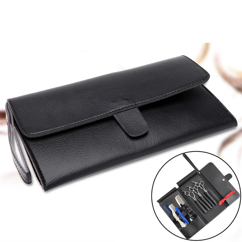 

PU Leather Hairdressing Tools Bags Hair Scissor Case Waist Pack Pouch Holder Hair Styling Tools Accessories