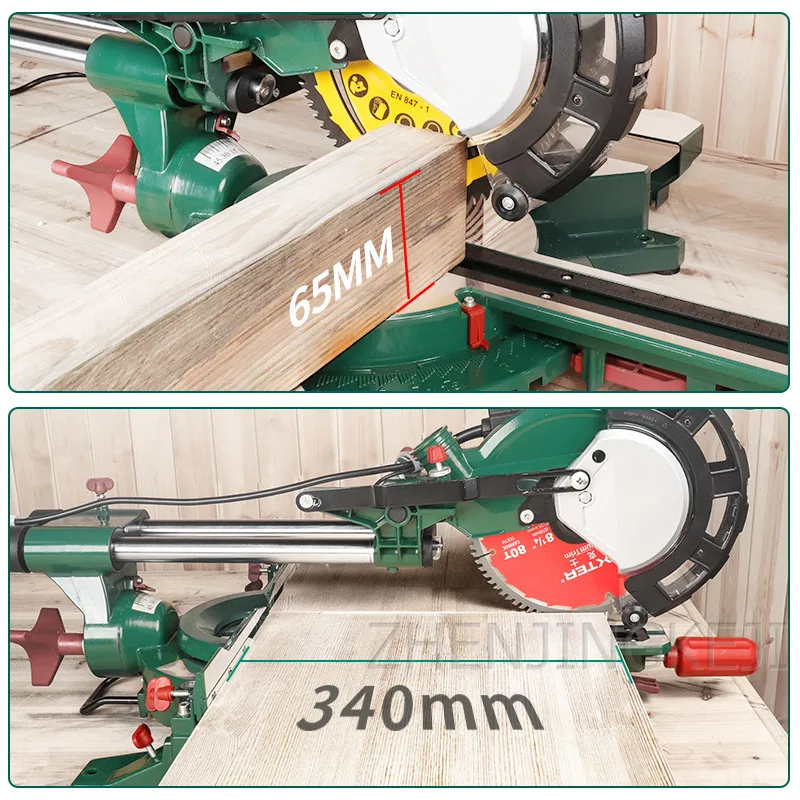 

Tie Saw Aluminum Machine Cutting Saw Miter Saw High Precision Oblique Saw Sliding Push Household Saw Woodworking Cutting Machine