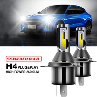 h4 led bulbs 12v csp headlight 6000k white 110w motorcycles lamps 30000lm autos fog lights low high beams extra bright for cars