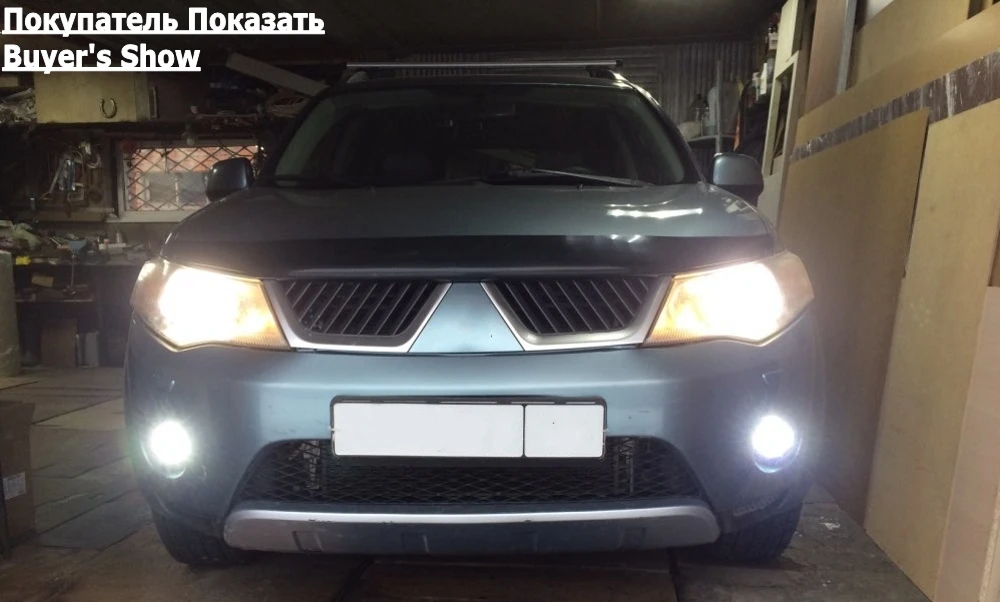 Автомобильный Стайлинг для Mitsubishi Mirage/Space Star светодиодные противотуманные фары H11 H8 Замена налобный противотуманный фонарь