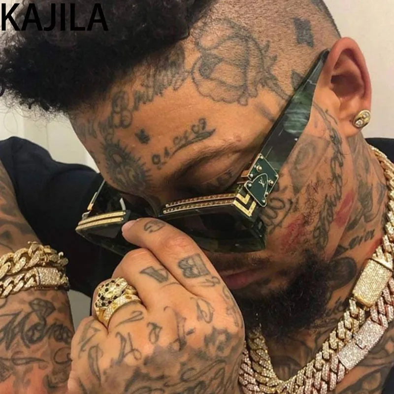 Градиентные Квадратные Солнцезащитные очки для мужчин Новое поступление 2020