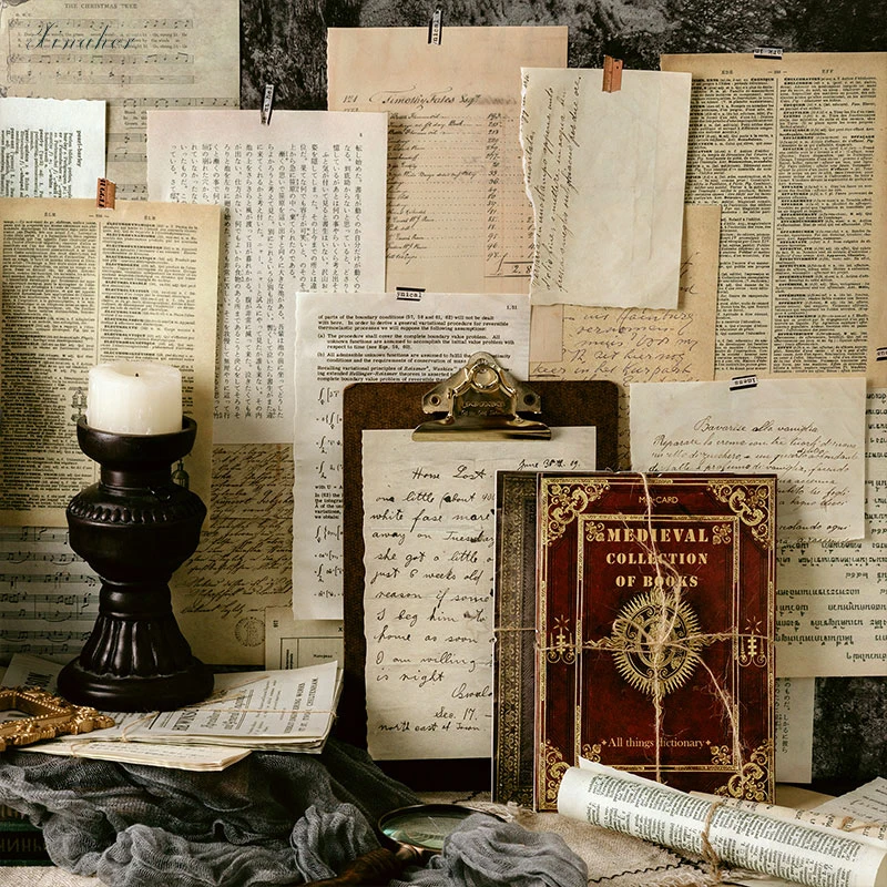 

10pcs/lot journal large size retro material papers DIY scrapbooking album diary happy planner gift decorative paper