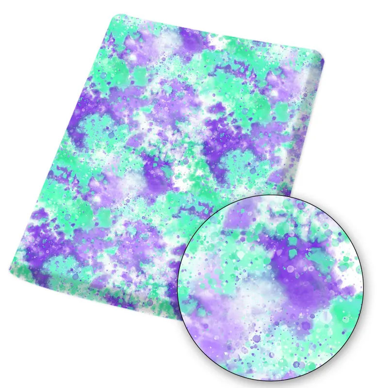 Ткань из полиэстера и хлопка для шитья блестящие цвета принт граффити тканевые