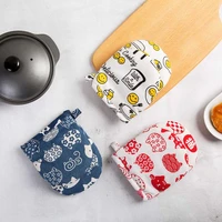 1pc cute thicken oven mitts pot holder kitchen cooking microwave oven gloves heat resistant mitts bbq cooking gloves potholder