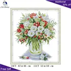 Joy Sunday белые и красные розы H879 14CT 11CT счетные и тисненые красивые цветы домашний декор рукоделие наборы для вышивки крестом