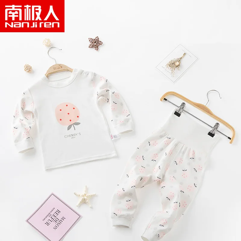 Nanjiren/костюм с высокой талией и пряжкой на плече для детей от 1 до 3 лет тонкое