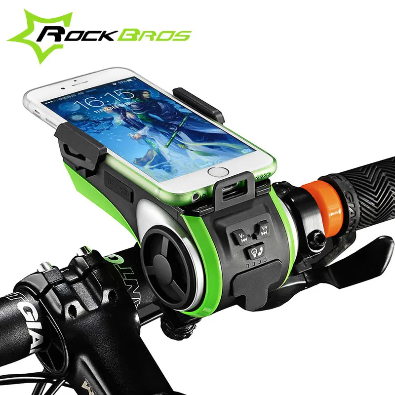 Велосипедный фонарь ROCKBROS 5 в 1 с светодиодный подсветкой + Bluetooth аудио mp3-плеер
