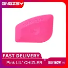 Мультипликаторные виниловые наклейки для окон LIL' CHIZLER, мини-розовый скребок для кухни, дома, офиса, автомобиля, A25