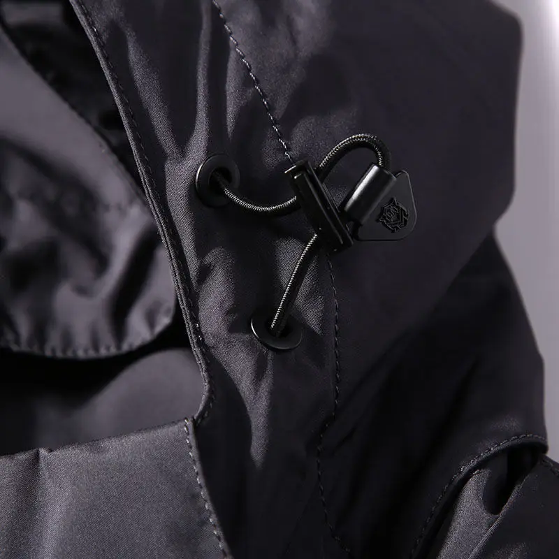 

Jacket Men Coat Loose Large Size Casual Men'S Hooded Windbreaker Outdoor Windproof Jacket Male Wind Breaker Fit Jack