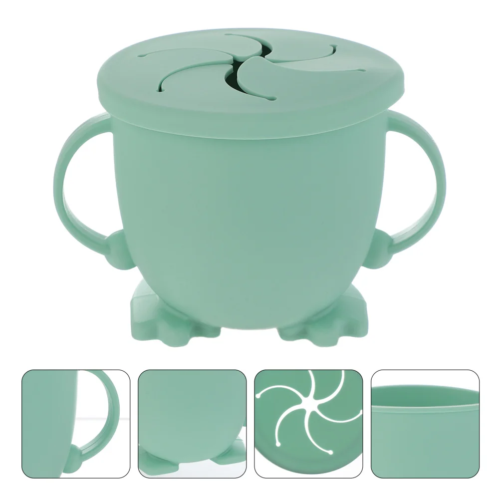 

Portable Snack Cup Silicone Snack Container with Lid for Toddler and Baby