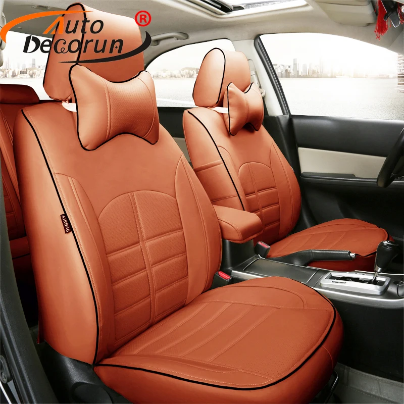 Автомобильные сиденья AutoDecorun из искусственной кожи для fiat bravo чехлы сидений набор