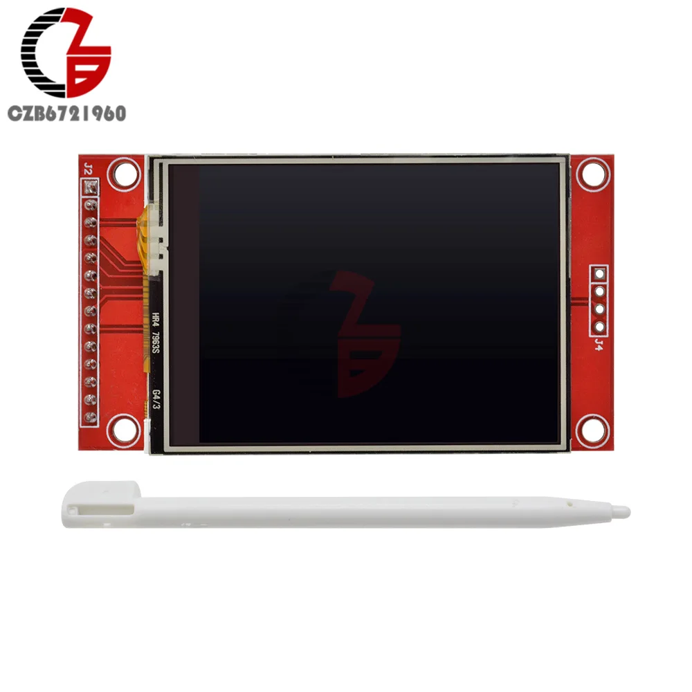 2," 240x320 SPI TFT lcd сенсорный экран модуль 5V 3,3 V PCB адаптер Micro SD слот ILI9341 Белый светодиодный для Arduino SMT32