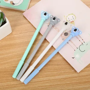 24 шт. креативный мультяшный коала гелевая ручка, милые обучающие канцелярские принадлежности, силиконовая подпись в офисе, ручка, кавайные канцелярские принадлежности