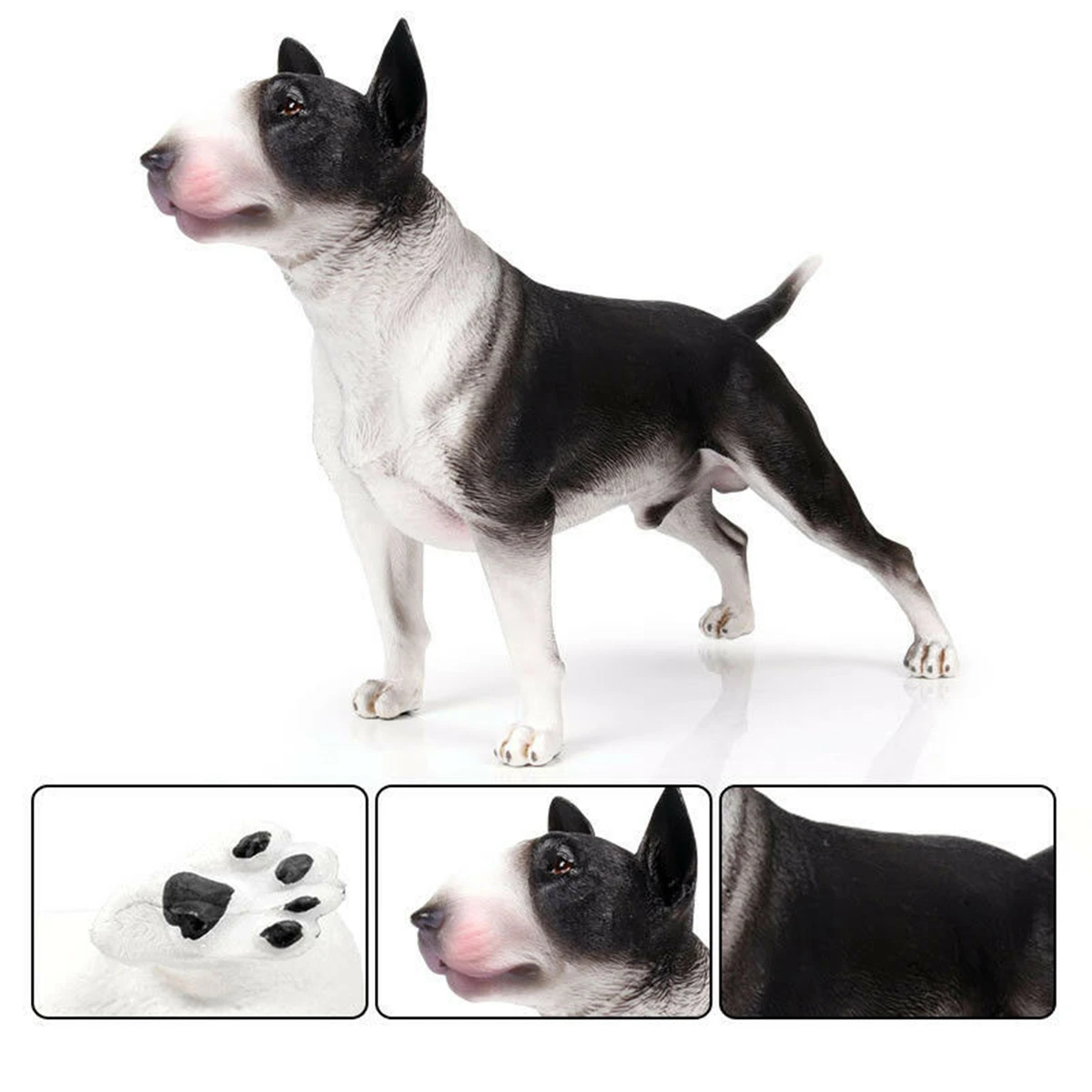 Боец бультерьер собака фигурка животного модель коллектора игрушек Декор