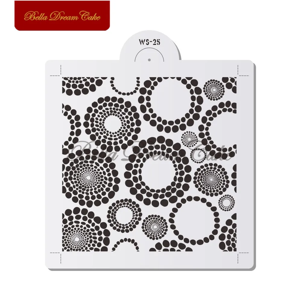 Круглая точка Φ креативная домашняя живопись многослойная форма инструменты для