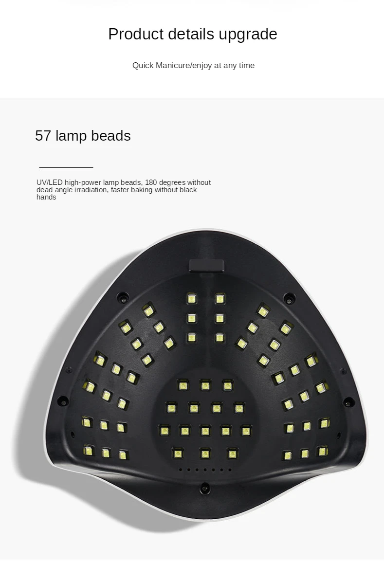

SUN X5 MAX 220W Nail Dryer 57LEDS Ultraviolet Ice Lamp For Drying Gel Polishing 10/30/60/99s Timer Auto Induction Manicure Tool