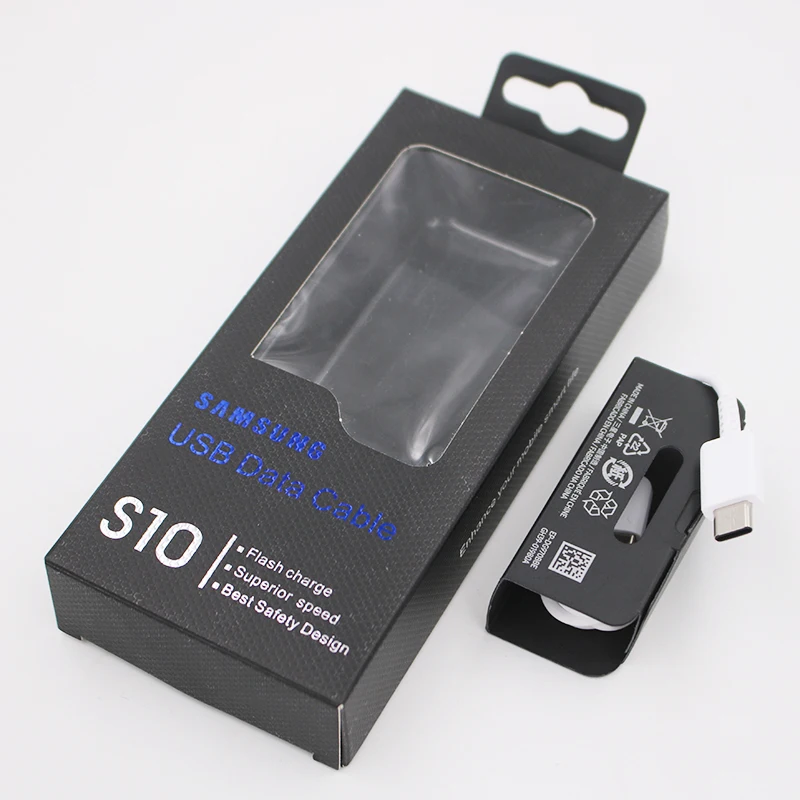 Оригинальный кабель Samsung S10 2A Type C USB 3 1 для быстрой зарядки и синхронизации данных