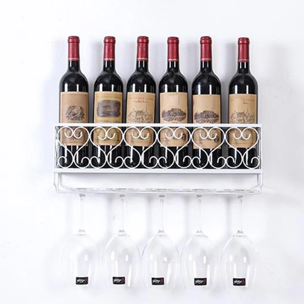 2-ярусная дизайнерская стойка для хранения красного вина Прочная Железная