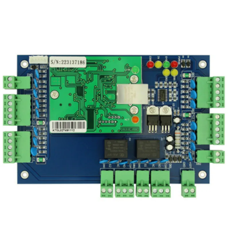 Wiegand TCP/IP LAN гнездо RFID IC 2 двери 4 считыватель платы контроля доступа панель - Фото №1