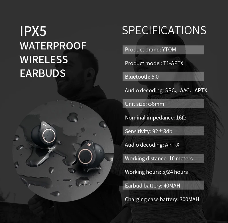 Makibes Поддержка AptX ACC TWS истинные Беспроводные Bluetooth 5,0 наушники CVC8 шумоподавление с супер бас HD микрофон гарнитура наушники