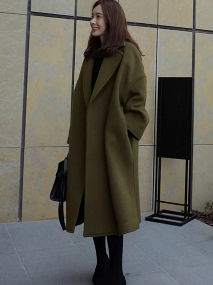 Длинное женское зимнее пальто теплое 2019 корейский стиль простая Свободная