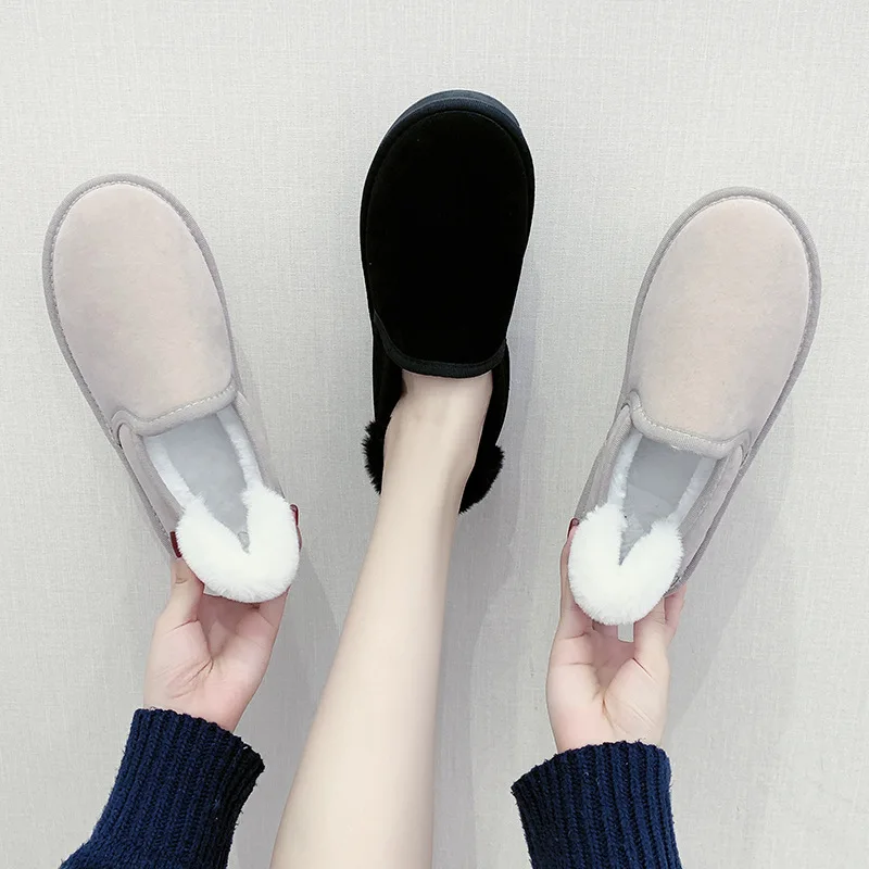 Женские ботинки с хлопковой подкладкой Dwayne зимние Бархатные короткие педалью